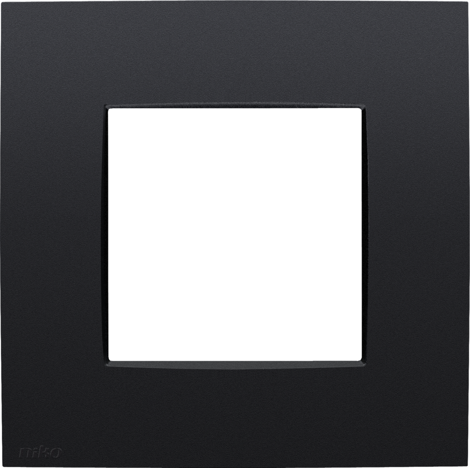 Niko Intense Matt Black Coated Afdekraam 1-voudig HV mat zwart 136-76100 afbeelding 2